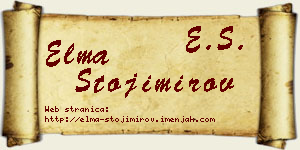 Elma Stojimirov vizit kartica